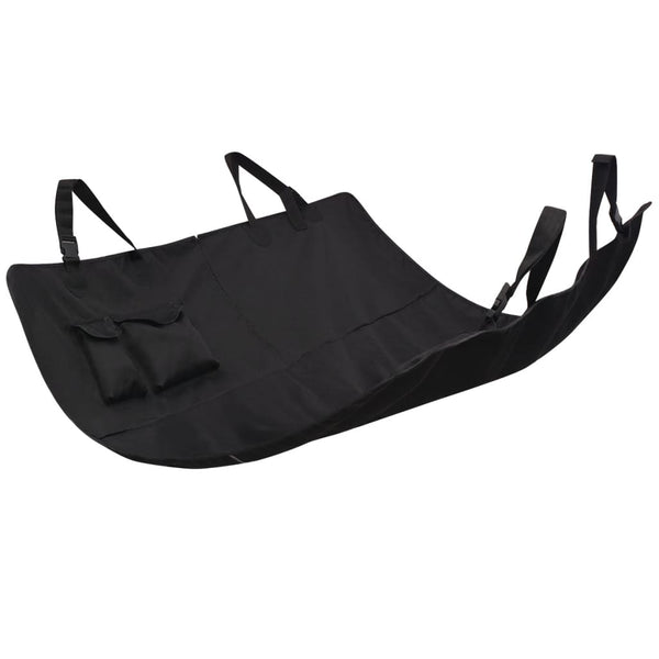 vidaXL Pet Back Seat Cover 148x142 cm Black