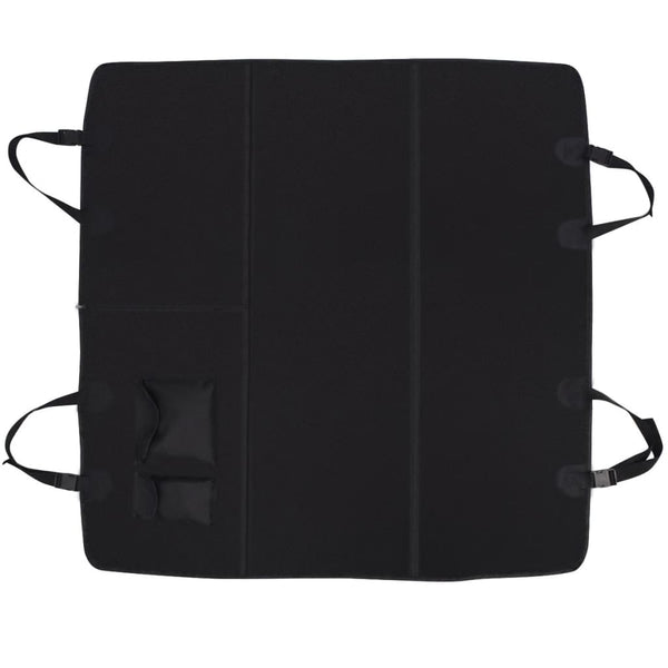 vidaXL Pet Back Seat Cover 148x142 cm Black