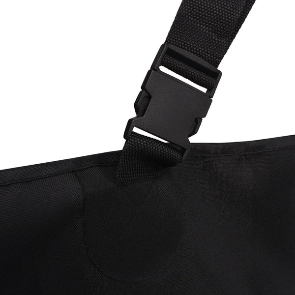 vidaXL Pet Back Seat Cover 148x142 cm Black