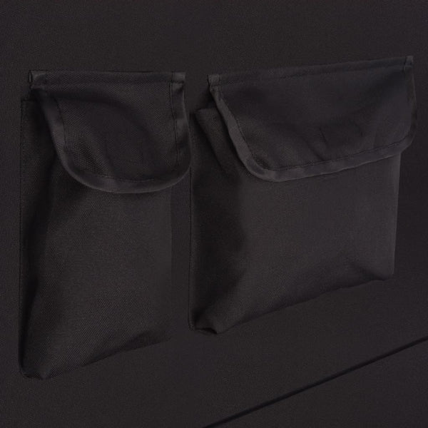vidaXL Pet Back Seat Cover 148x142 cm Black