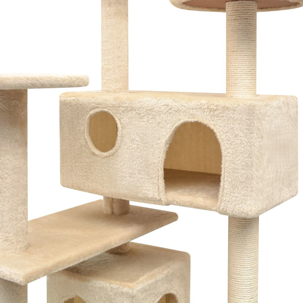 vidaXL Cat Scratching Post Sisal 125 cm Beige