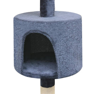 vidaXL Cat Scratching Tree 125 cm Dark Blue