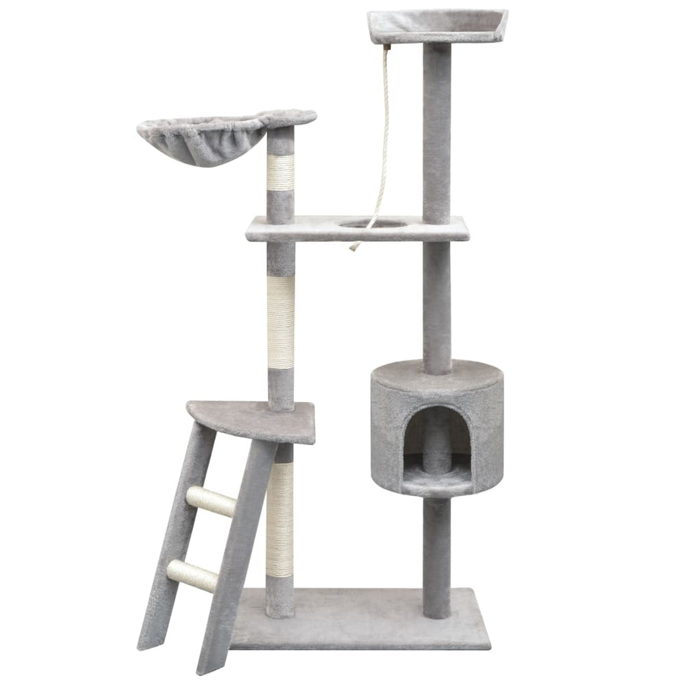 vidaXL Cat Scratching Tree 150 cm Grey