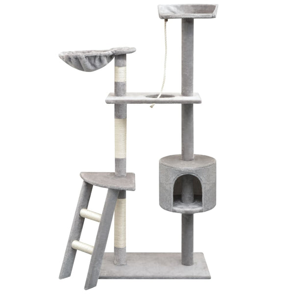 vidaXL Cat Scratching Tree 150 cm Grey