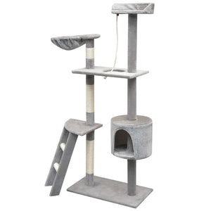 vidaXL Cat Scratching Tree 150 cm Grey