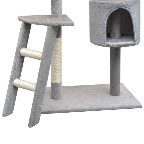 vidaXL Cat Scratching Tree 150 cm Grey