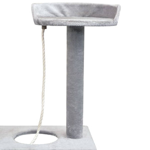 vidaXL Cat Scratching Tree 150 cm Grey