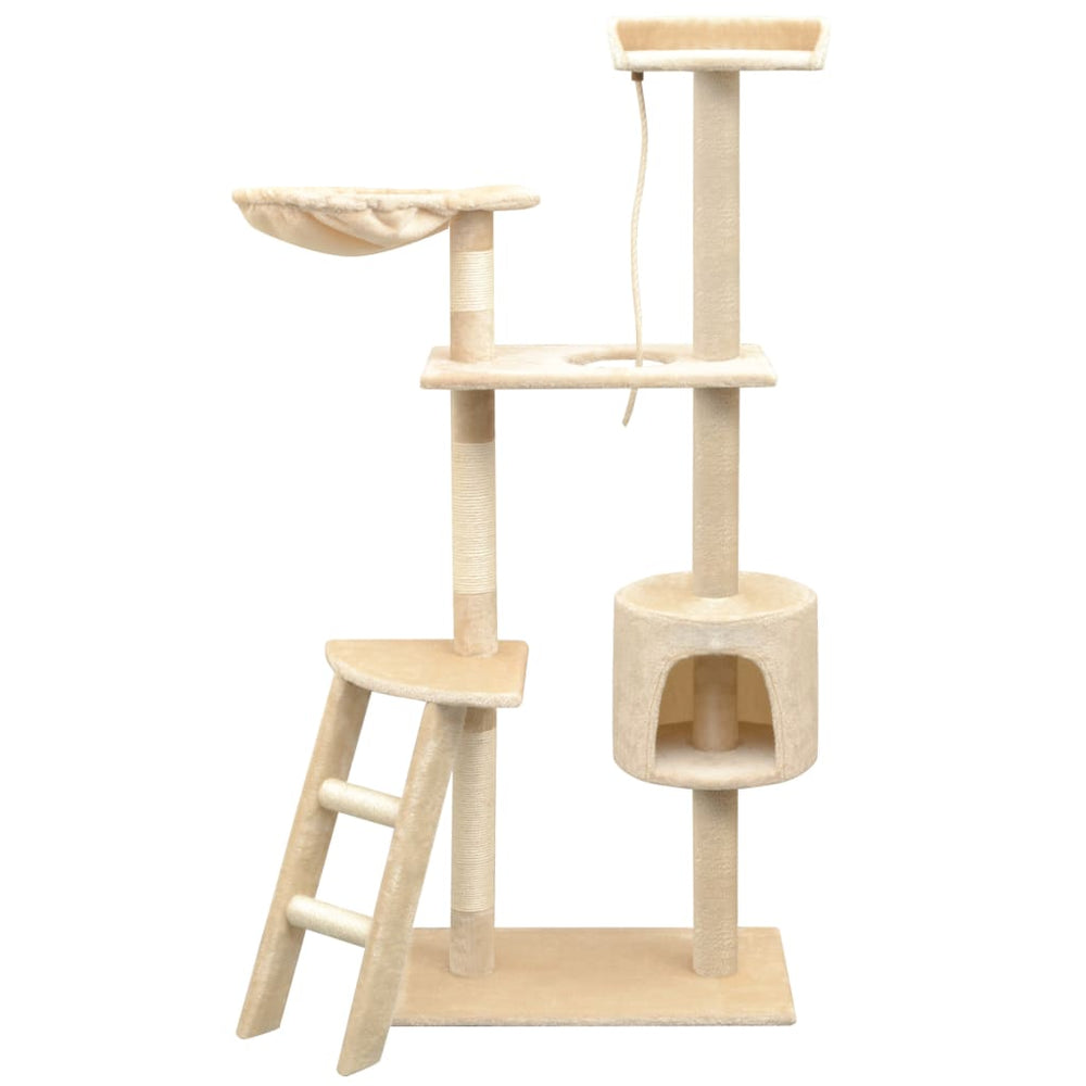 vidaXL Cat Scratching Post Sisal 150 cm Beige