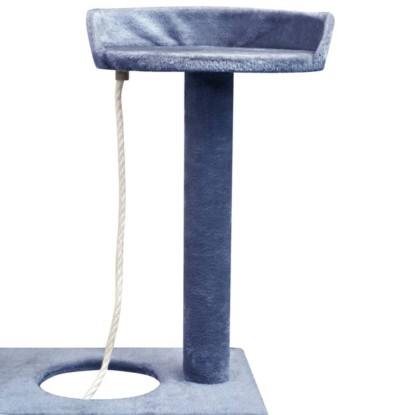 vidaXL Cat Scratching Tree Sisal 150 cm Dark Blue