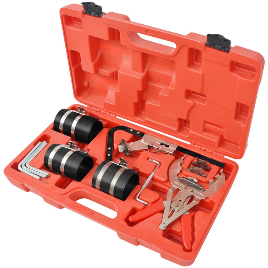 vidaXL 11-Piece Piston Ring Compressor Set