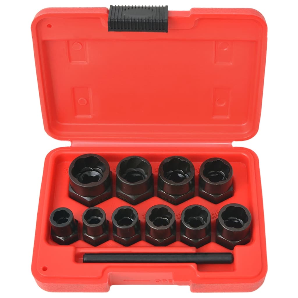 vidaXL 11-piece screw extractor set for damaged screws/nuts