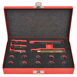 vidaXL Glow Plug Thread Repair Kit 15-pc. M10 x 1.0 mm