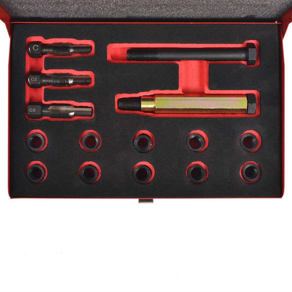 vidaXL Glow Plug Thread Repair Kit 15-pc. M10 x 1.0 mm