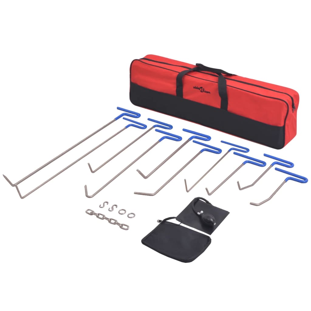 vidaXL 16-Piece Dent Repair Tool Set Stainless Steel