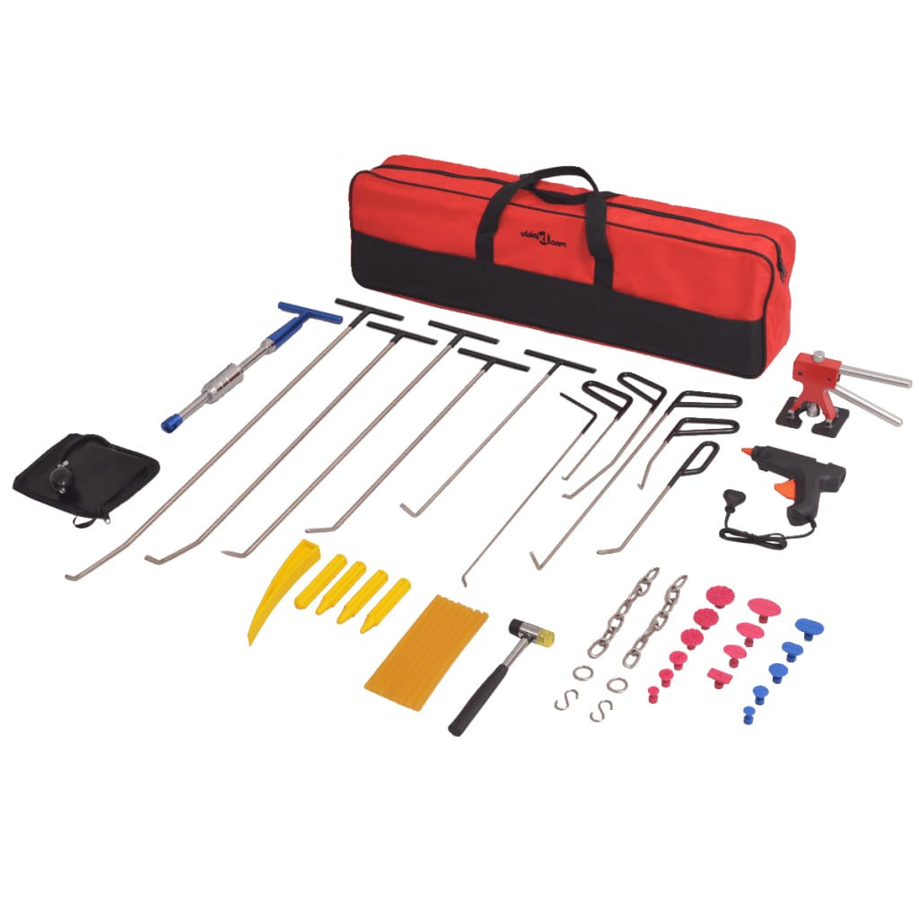 vidaXL 50-piece Dent Repair Tool Set Stainless Steel