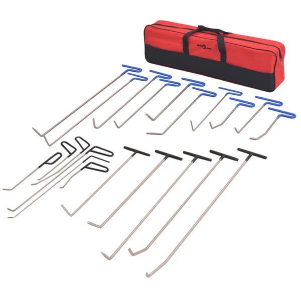 vidaXL 21-piece Dent Removal Tool Set Stainless Steel