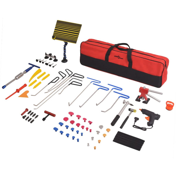vidaXL 80-Piece Dent Repair Kit Stainless Steel