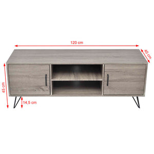 vidaXL TV Cabinet Grey 120x40x45 cm Grey