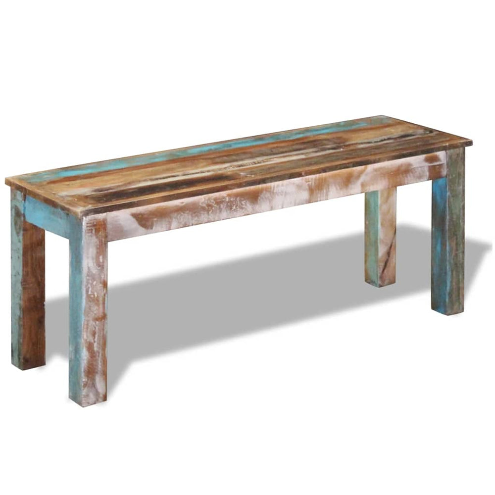 vidaXL Bench Reclaimed Wood 110x35x45 cm