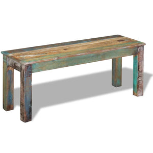 vidaXL Bench Reclaimed Wood 110x35x45 cm
