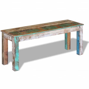 vidaXL Bench Reclaimed Wood 110x35x45 cm