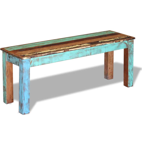 vidaXL Bench Reclaimed Wood 110x35x45 cm