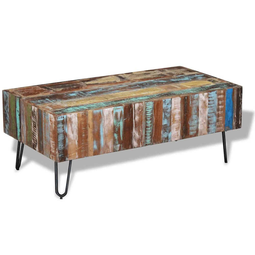 vidaXL Coffee Table Reclaimed Solid Wood 100x50x38 cm