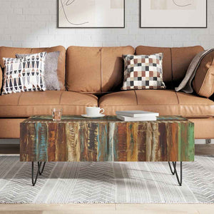 vidaXL Coffee Table Reclaimed Solid Wood 100x50x38 cm