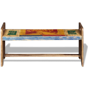 vidaXL Bench Cola Reclaimed Wood 100x30x50 cm