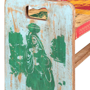 vidaXL Bench Cola Reclaimed Wood 100x30x50 cm