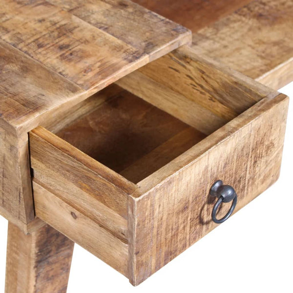 vidaXL Storage Bench with Drawer Solid Mango Wood 120x36x60 cm