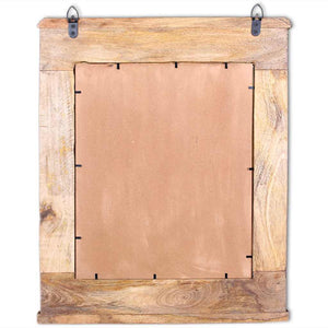 vidaXL Bathroom Cabinet with Mirror Solid Mango Wood