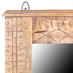 vidaXL Bathroom Cabinet with Mirror Solid Mango Wood