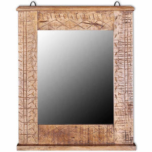 vidaXL Bathroom Cabinet with Mirror Solid Mango Wood