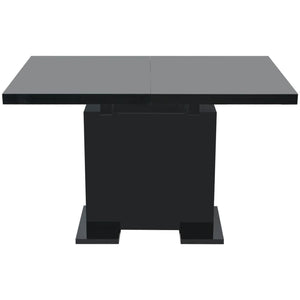 vidaXL Extendable Dining Table High Gloss Black