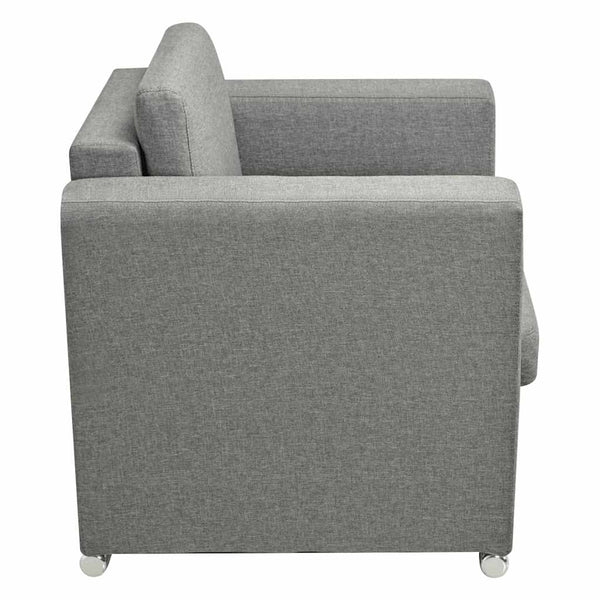 vidaXL Armchair Light Grey Fabric