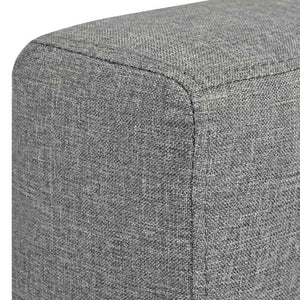 vidaXL Armchair Light Grey Fabric