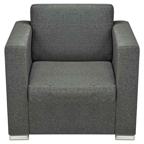 vidaXL Armchair Dark Grey Fabric