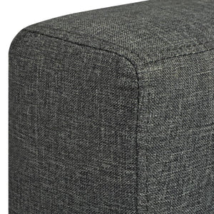 vidaXL 3-Seater Sofa Fabric Dark Grey