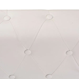 vidaXL Chesterfield 5-Seater Corner Sofa Artificial Leather White