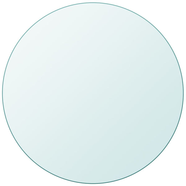 vidaXL Round Tempered Glass Tabletop 300 mm
