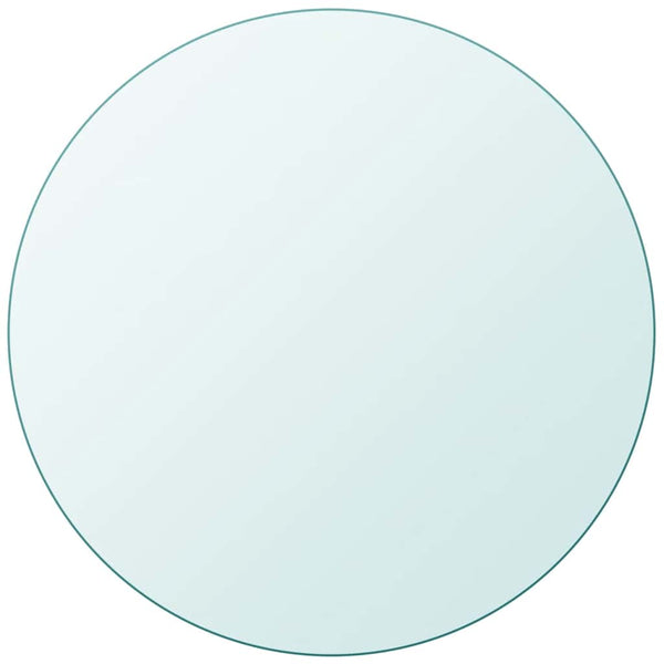 vidaXL Tempered Glass Tabletop Round 400 mm