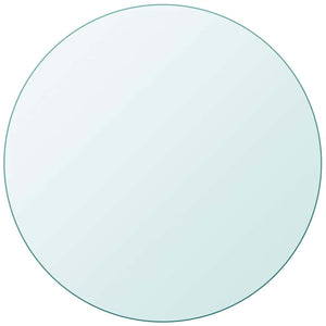 vidaXL Tempered Glass Tabletop Round 500 mm