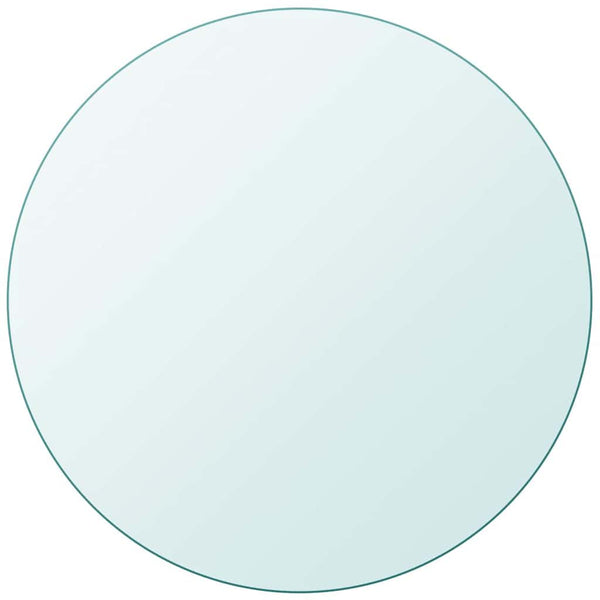 vidaXL Tempered Glass Tabletop Round 500 mm