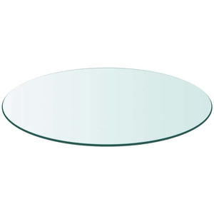 vidaXL Tempered Glass Tabletop Round 500 mm