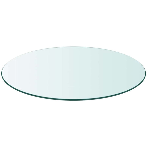 vidaXL Tempered Glass Tabletop Round 500 mm