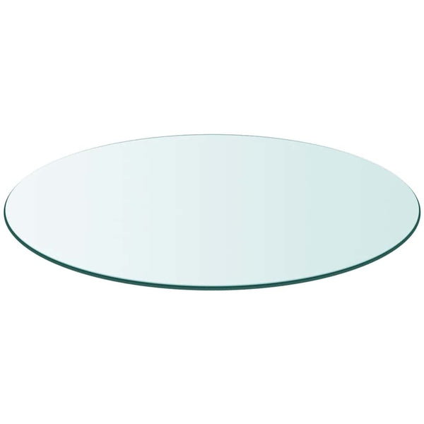 vidaXL Toughened Glass Tabletop Round 600 mm