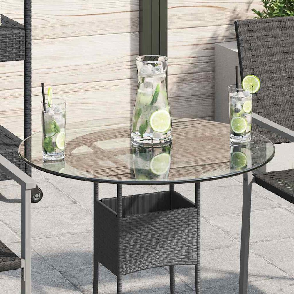 vidaXL Toughened Glass Tabletop Round 600 mm