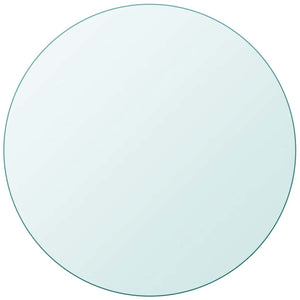 vidaXL Toughened Glass Table Top Round 700 mm