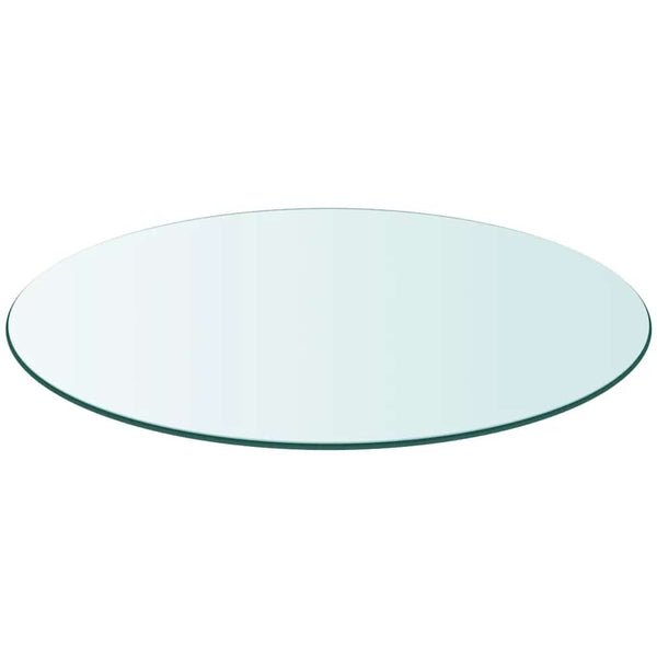 vidaXL Toughened Glass Table Top Round 700 mm